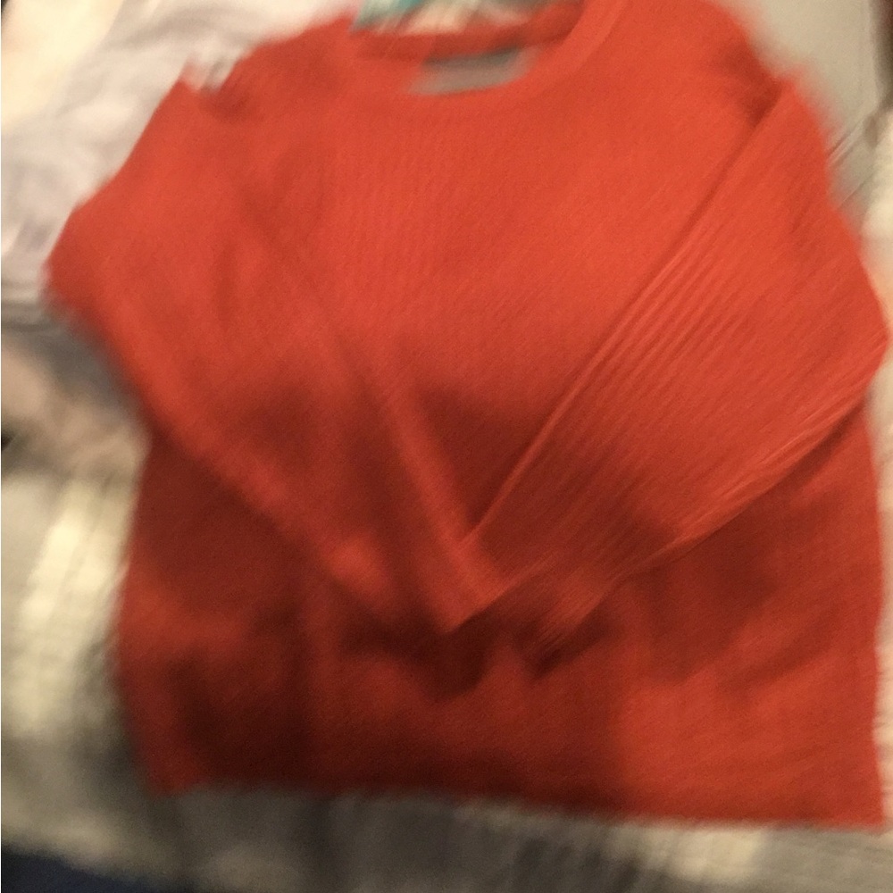 Burnt orange sweater